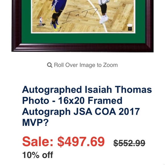 Signed autograph by Isiah Thomas - Picture 3 of 5